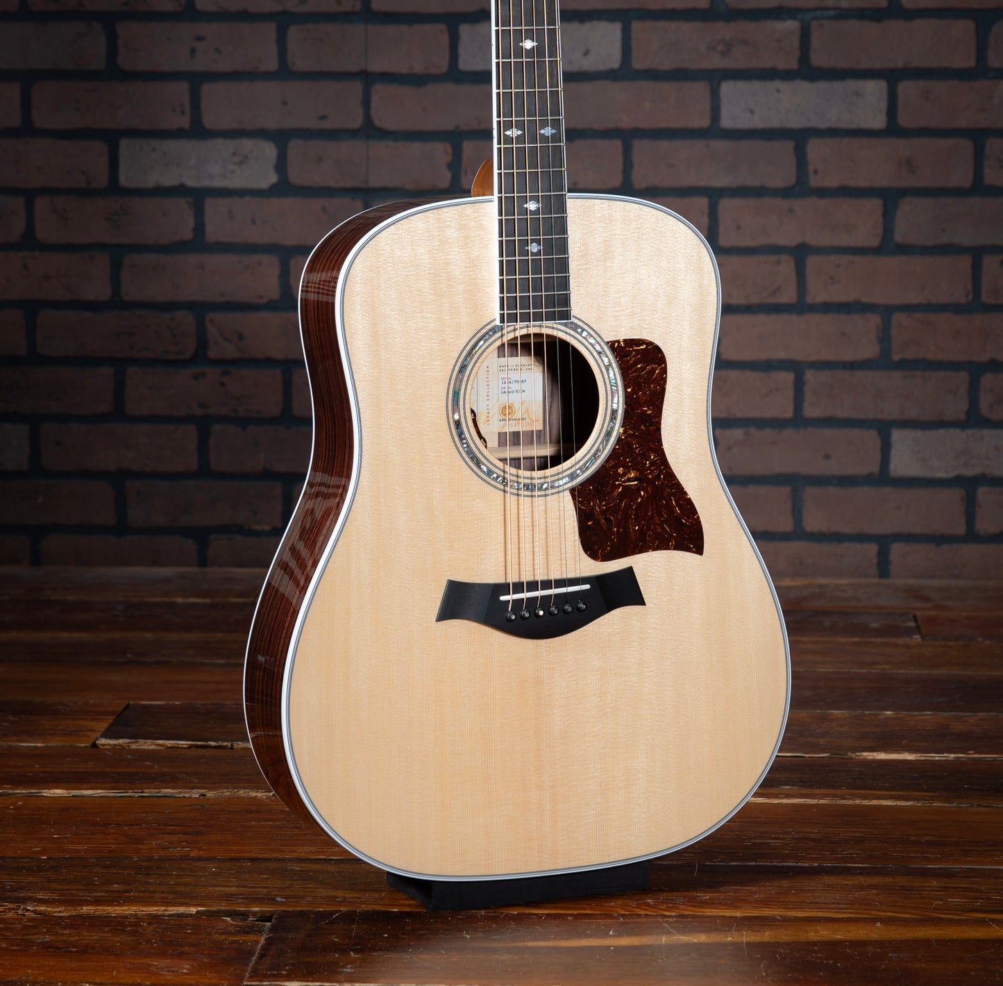 Taylor Legacy 810e acoustic electric guitar with dreadnought body, x-bracing, spruce top, and Indian rosewood sides